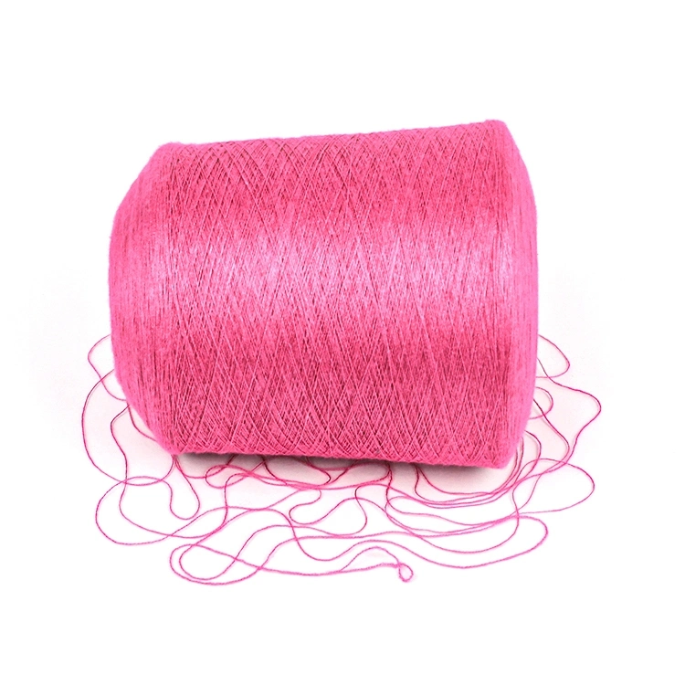 Kingeagle Pink Fancy Yarn Viscose Nylon PBT Core Spun Yarn for Knitting