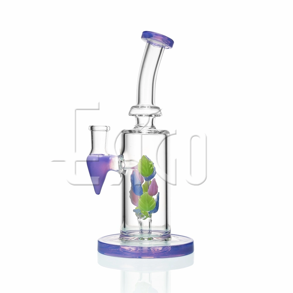 Esigo Vente chaude de verre Slime Couleurs d'été Dabbing Flying Leaf déco Rig pipe à eau en verre Verre Pipe avec bol en verre Accessoires