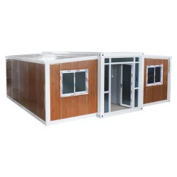 Casa contenedor expandible prefabricada portátil de panel sándwich de oficina de vida modular estándar de estructura de acero plegable móvil de lujo moderno de 20/40 pies.