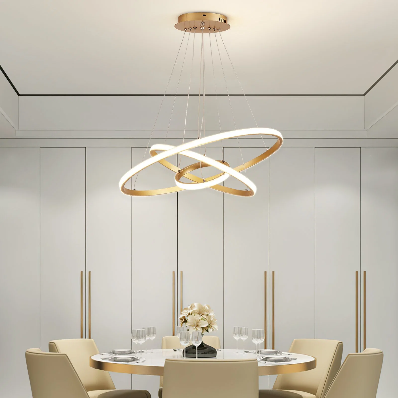 Simple Modern Design Chandelier Interior Lighting Pendant Light for Living Room Apartment