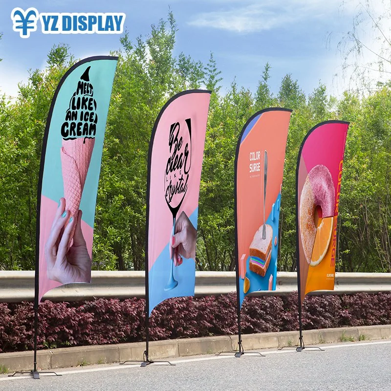 Custom Printed Beach Flag for Outdoor Event Advertising