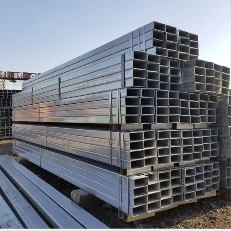 Building Material High Quality Iron Steel Tube Hot Dipped Rectangular Square Galvanized Pipe Gi Hollow Tube