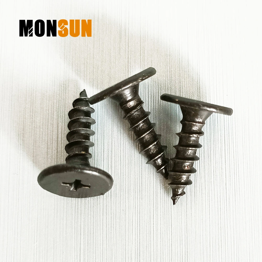 Black Phosphate Pancake Head Phillips Drive Self Tapping Screw Specialty Furniture Screw /Cabinet Screws