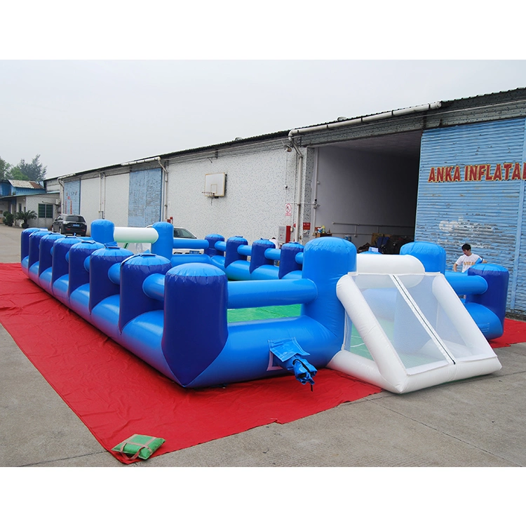 Parque inflable para niños personalizados equipo de fútbol inflables de PVC de 0,5 mm Juegos de Deportes