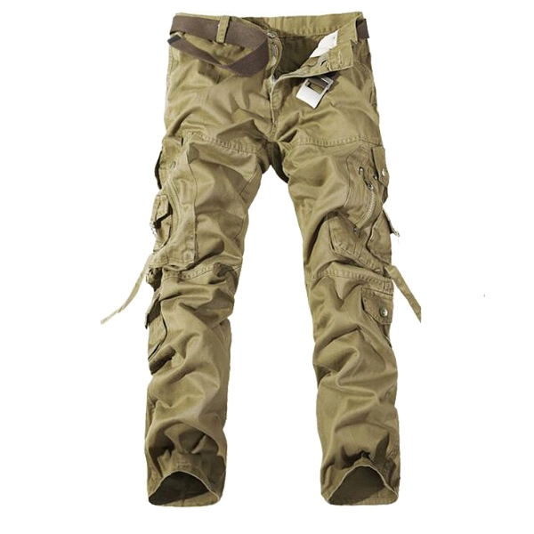 High Quality Cotton Knitting Army Trousers Plain Cargo Pants