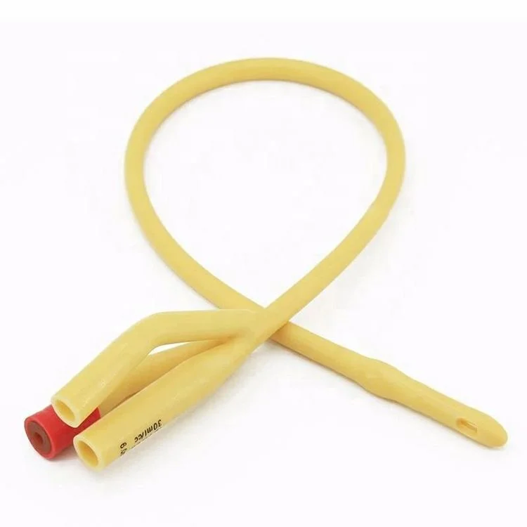 Medical Natural Latex Foley Urinary Catheter with Silicone Coated