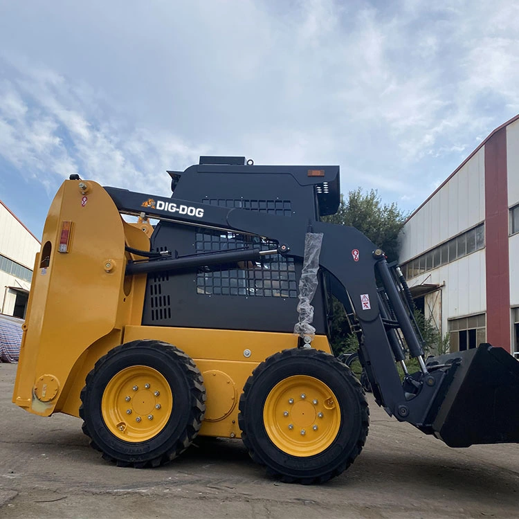 Construction Machinery Micro Skid Steer Wheel Loader with Brush Cutter