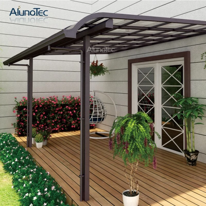 Diseño único cubierta de policarbonato Bioclimática Gazebo Patio Awning Garden Carport Techo de la capota