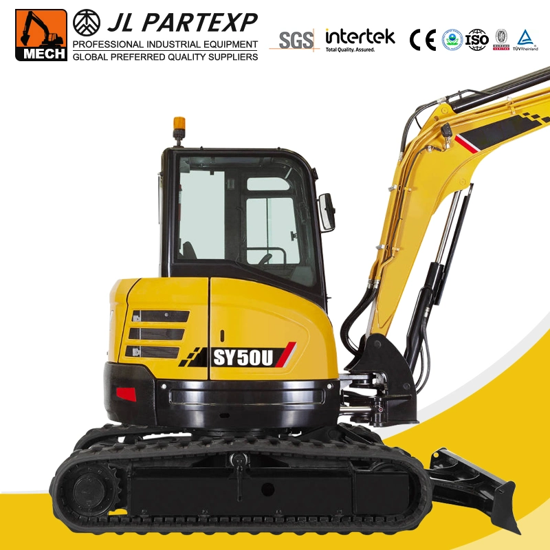 5 Tons Easy to Control of Mini Crawler Excavator in India of Tree Planting Hole Digger