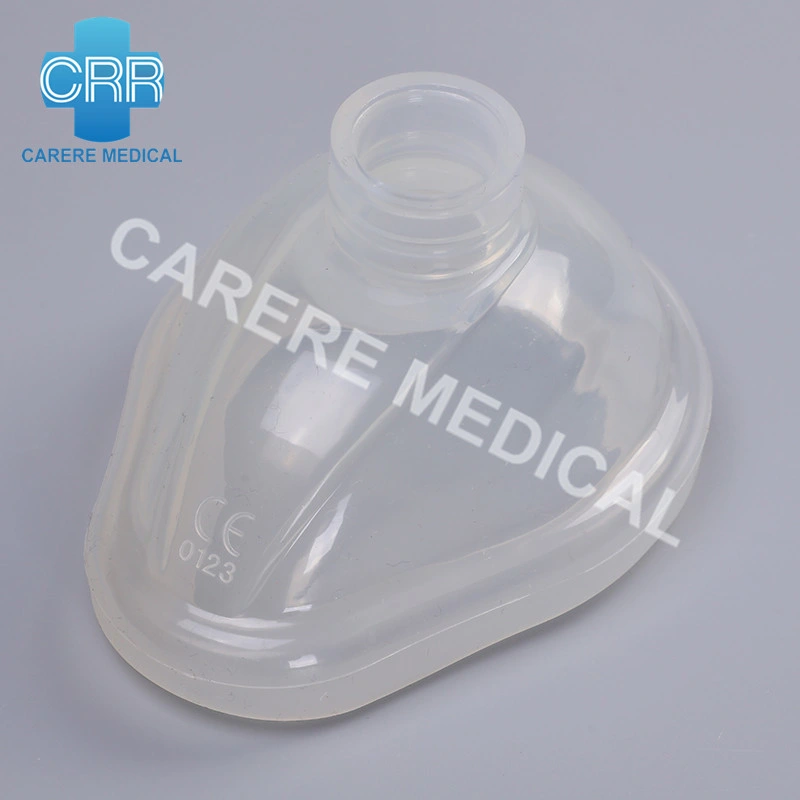 2023 Hospital Equipment All Sizes Reusable Silicone Anesthetic Mask Oxygen Mask Medical Equipment Face Mask with Soft Cushion for Medical with CE ISO