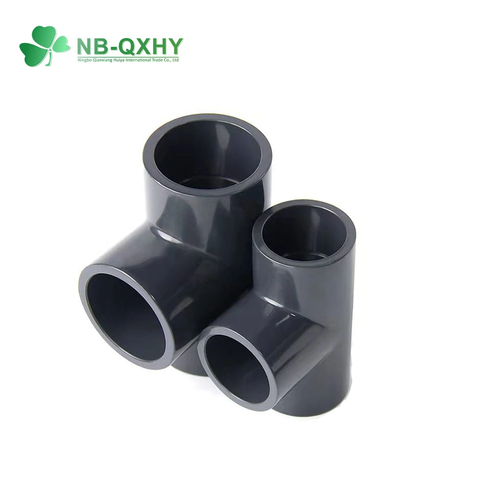 DIN Standard Pn10 Pn16 PVC Plastic UPVC CPVC Elbow Tee Industry Plumbing Pipe Fittings