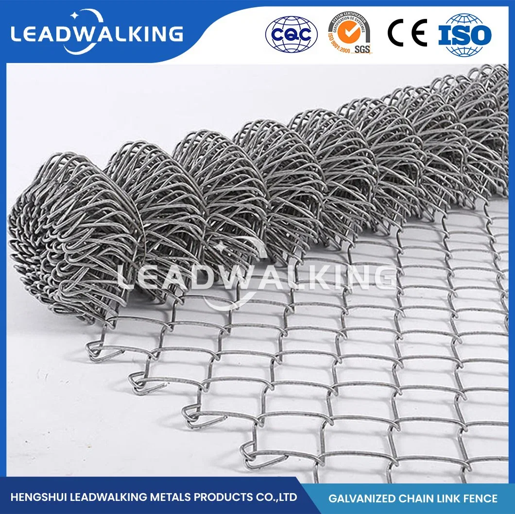 Leadwalking Chain Link Fence Around Pool OEM Custom Heavy Duty Chain Link Fence Wholesale/Supplierr China 60mm Mesh Size Chain Link Fence Diamond Wire Mesh