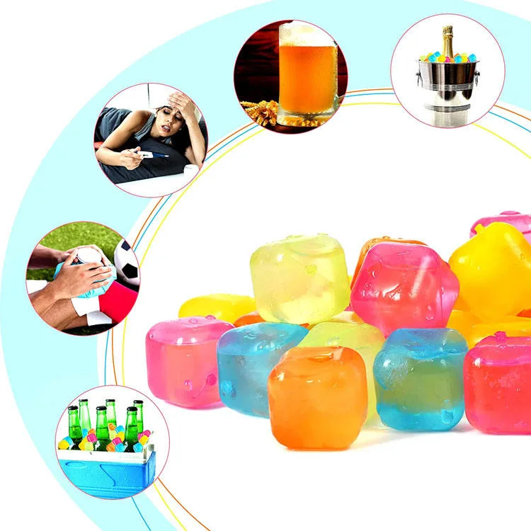 Hot Vender Bap libre al por mayor Colorful Reusable plástico hielo cubo Molde para bebidas