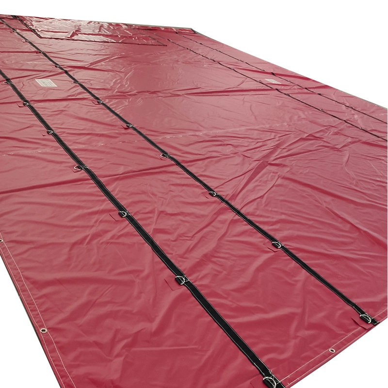 Heavy Duty Vinyl Tarps D-Rings Lumber Tarp with Flap