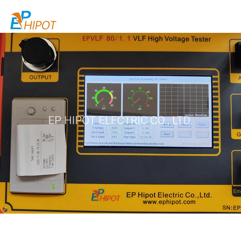 Ephipot Vlf eléctrica muy baja frecuencia Hipot instrumento de prueba de cable