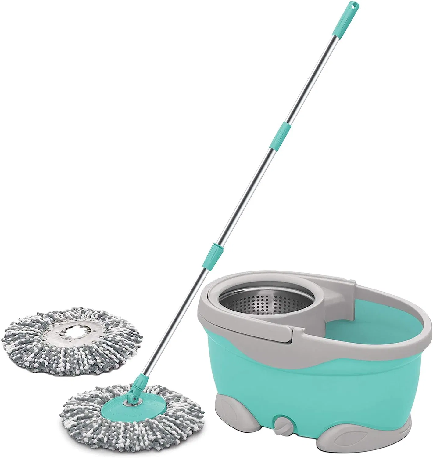 360 Spinning Mop Bucket Floor Cleaning Mopping System Bucket Spin Mop