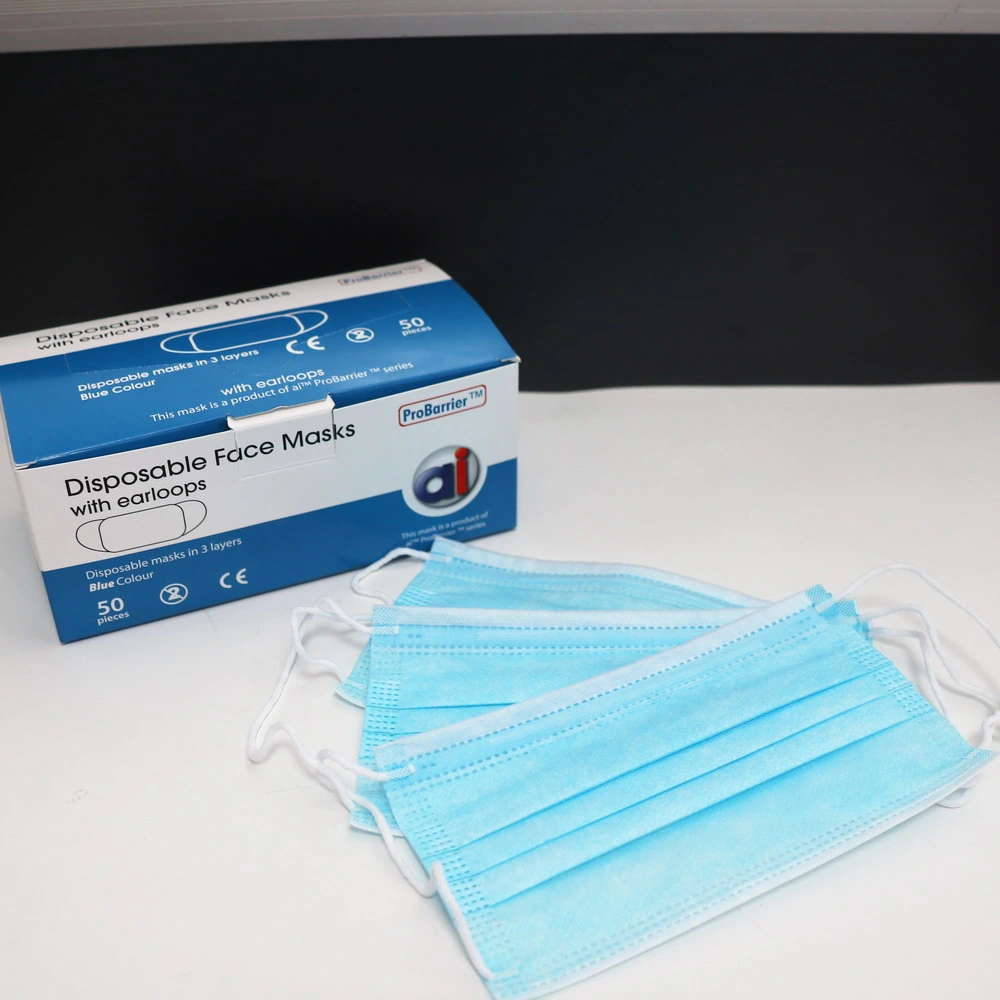 قناع مخصص Disposable Mask (القناع القابل للاستخدام مرة واحدة) وجه مضاد للغبار غير منسج منتجات معدات الحماية الشخصية للأقمشة المضادة للتلوث