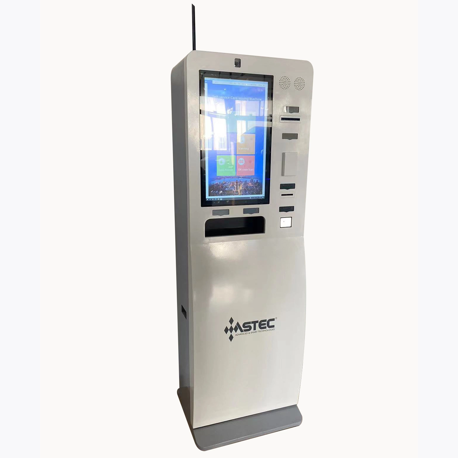 Self-Service SIM Card Dispensing Vending Payment Kiosk with Card Reader 80mm Thermial Printer and Card Dispenser