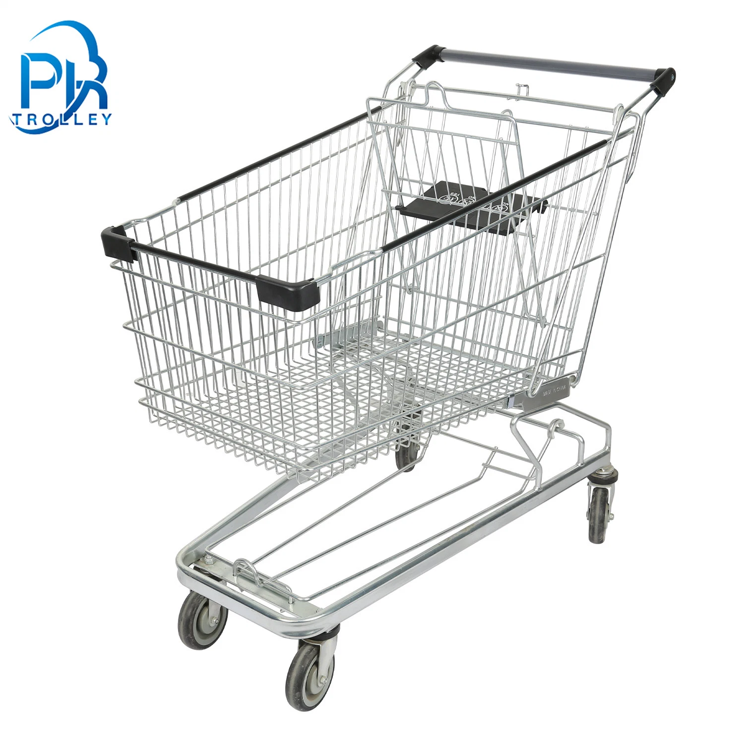 150L Germany Steel Zinc Supermarket Shopping Cart Trolley