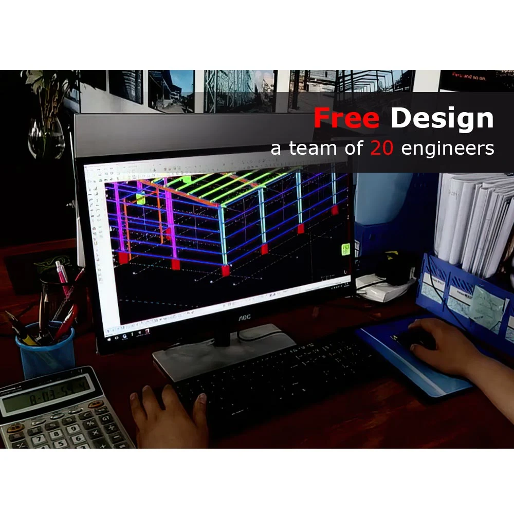 Kostenlose Autocad Zeichnungen Große Spannweite Stahl Raum Rahmen Struktur Lager