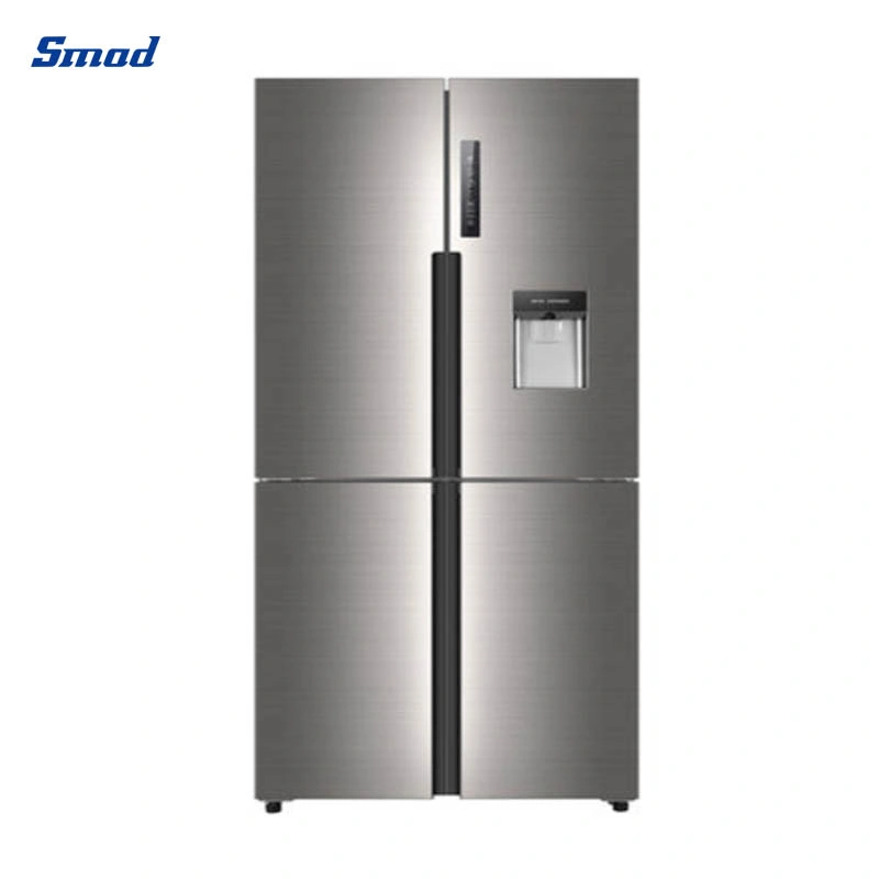 Multi-Door Side-by-Side Type Double Door LED Light Refrigerator with Water Dispenser