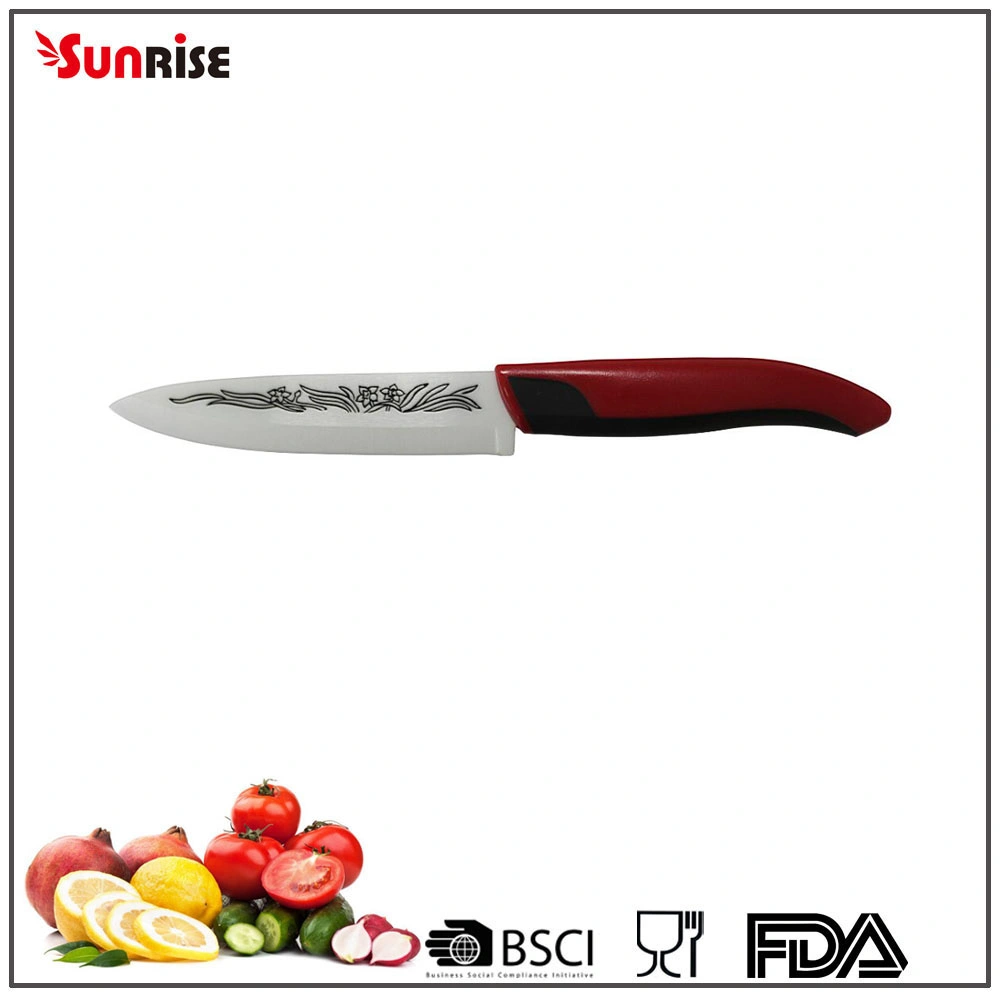 Cookware 5 Inch Ceramic Utility Knife with Plastic Handle (KCK124)