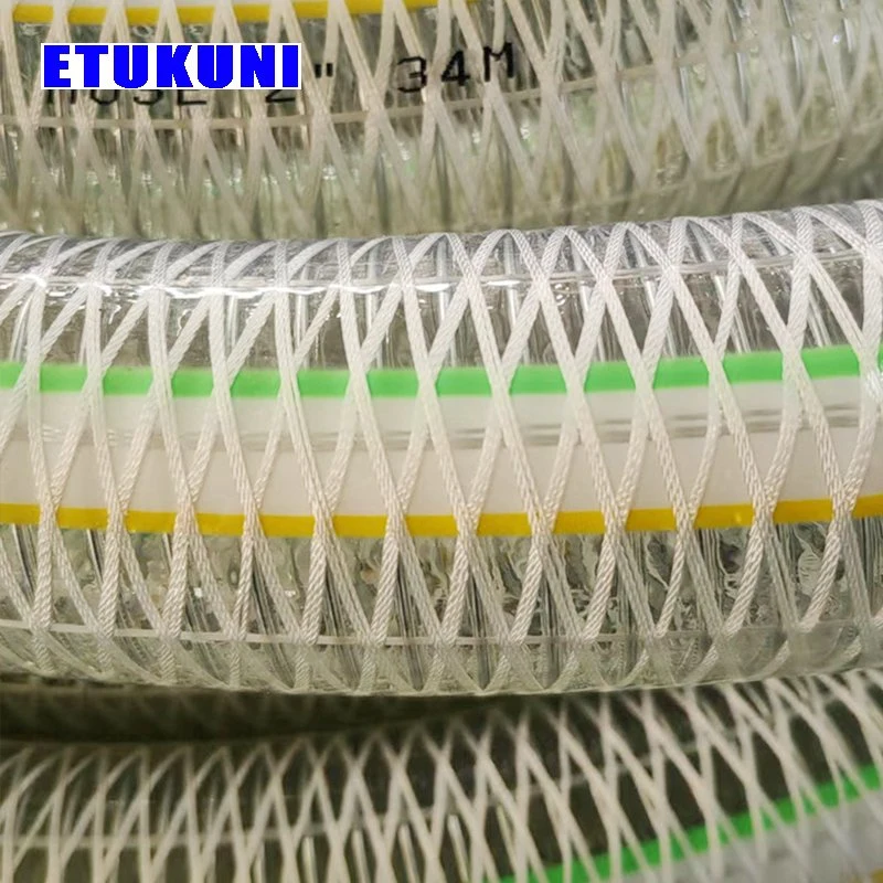 Corrosion-Resistant China Made Stainless Steel Wire Polyester Reinforced PVC Vacuum Hose Pipe for Water Oil Powder Suction Discharge Conveying