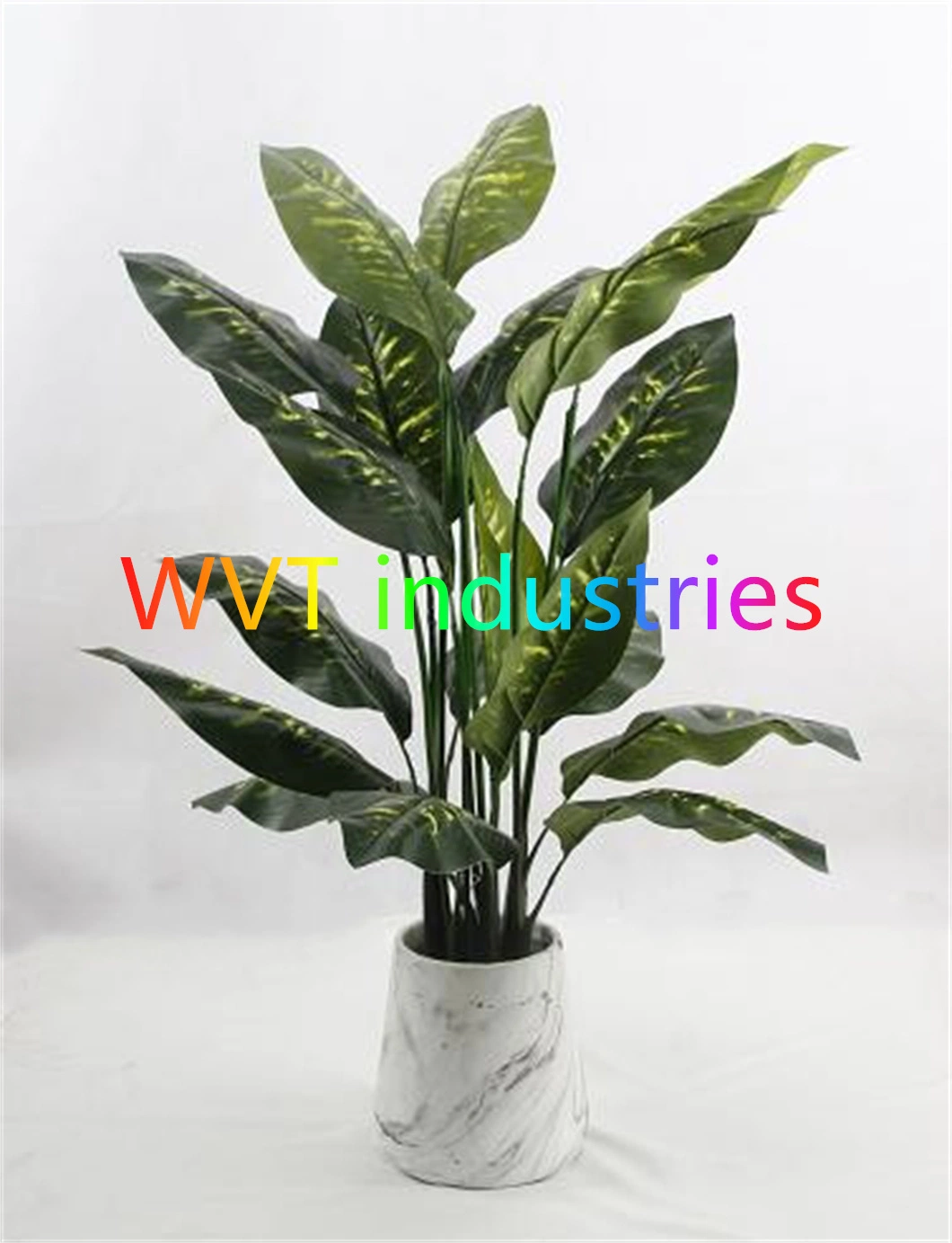 Artificial Flower Tree Potted Plant Faux Banana Bonsai for Decoration