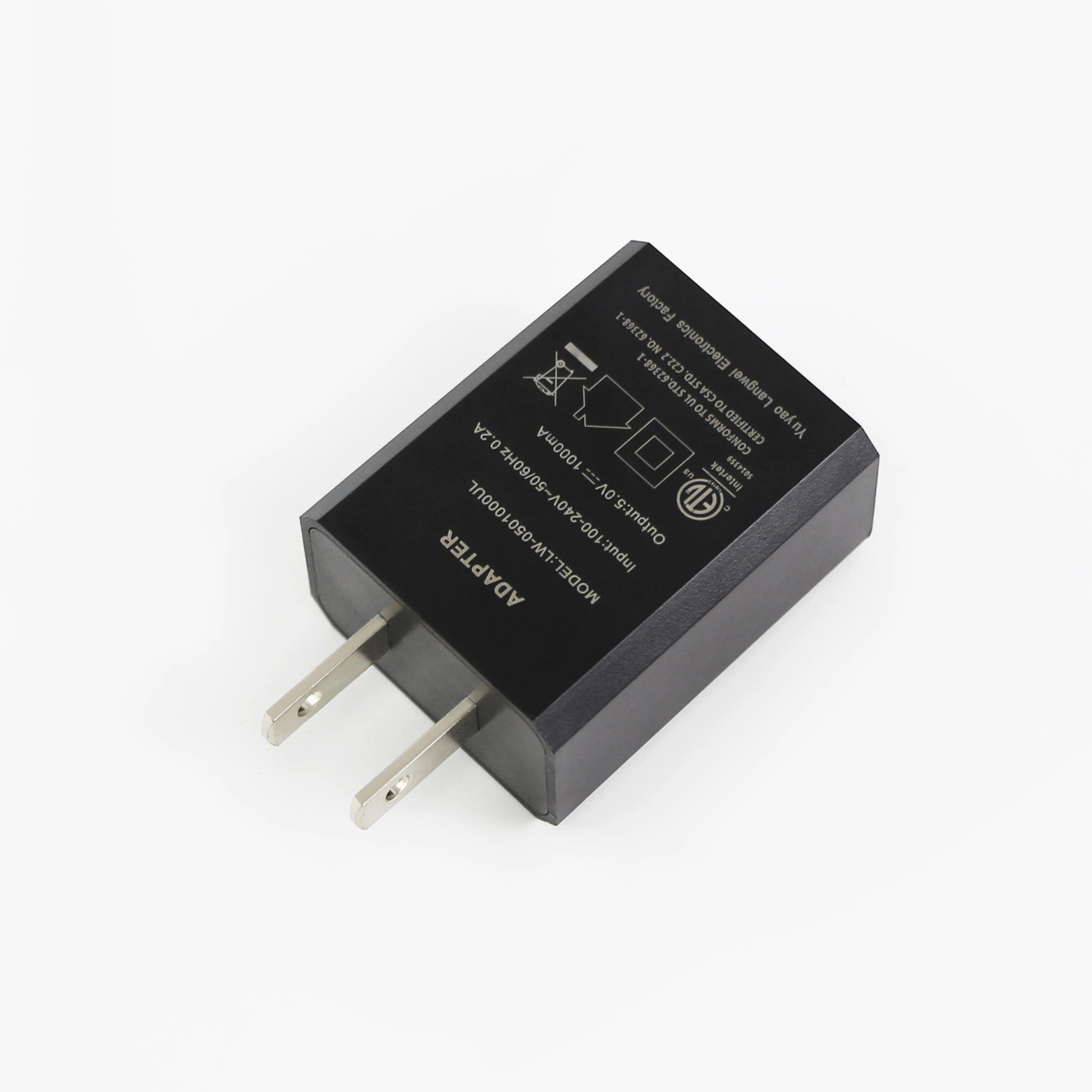 Unión duradera de la cámara digital de 5V 1A USB Cargador DC con la norma ISO9001