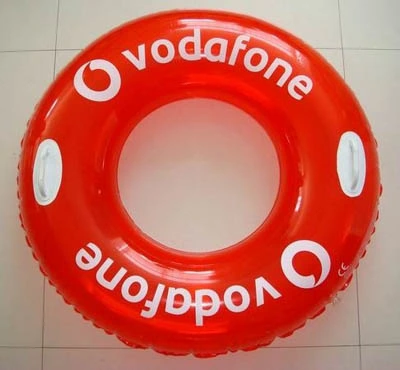 Promotional Custom Logo PVC Inflatable Swimming Ring for Adult