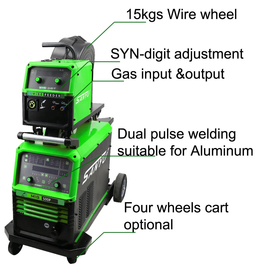 Double Pulse MMA MIG Mag 500A IGBT Inverter Welder