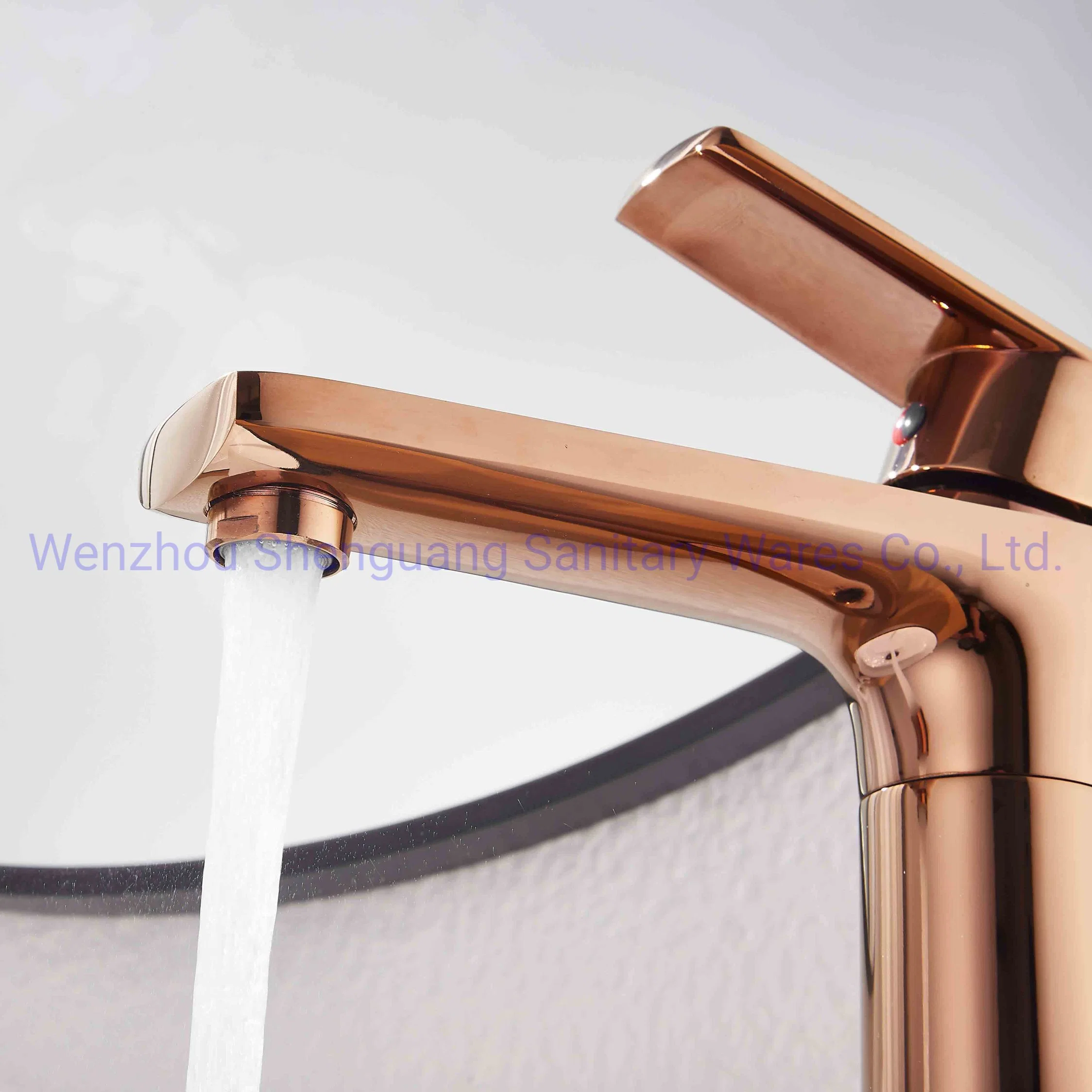 Rose Gold Basin Tap Colorful Faucet Bathroom Accessories