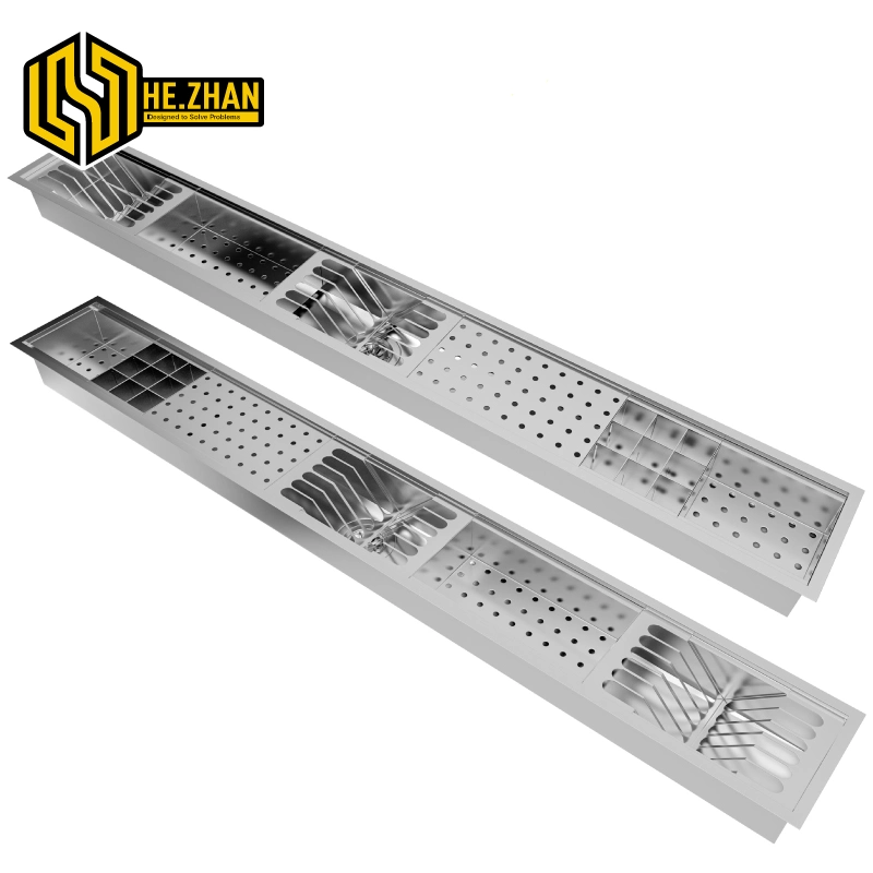 Fregadero de acero inoxidable 304 multifuncional con rejilla de drenaje y. Drainboard rectangular