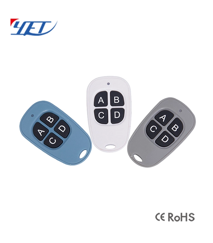 Electric 4-Channel 433MHz Garage Door Remote Control Transmitter Duplicator Rolling Code Face to Face Cloning Key Fob Universal