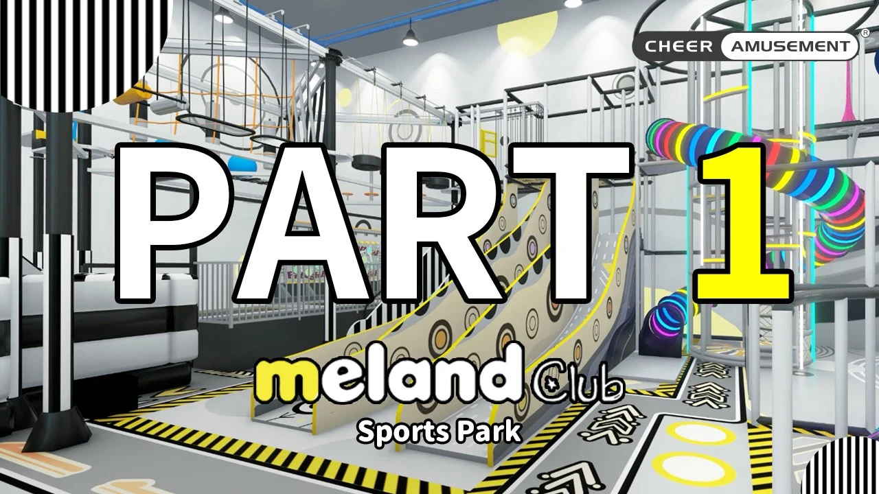 500 metros quadrados Meland Club Indoor Sports Park Ofical fabricante torcer Diversão