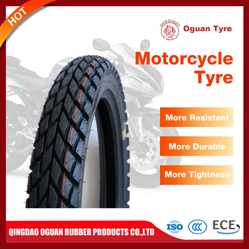 ISO9001 Factory Manufacture Natural Rubber Bajaj Mrf Cst Ceat Pattern Motorcycle Tubeless Tyre