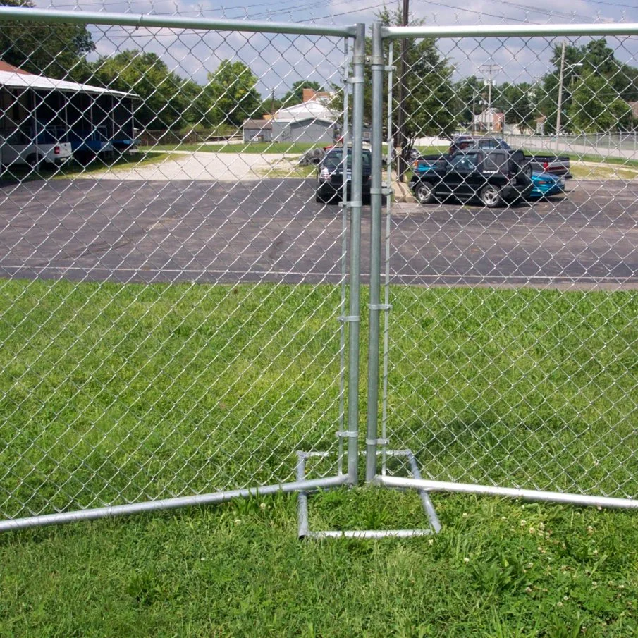 6FT X 8FT Galvanized Chain Link Temporary Fence Remove Fence Garden Fence Wire Mesh Fence Outdoor Fence