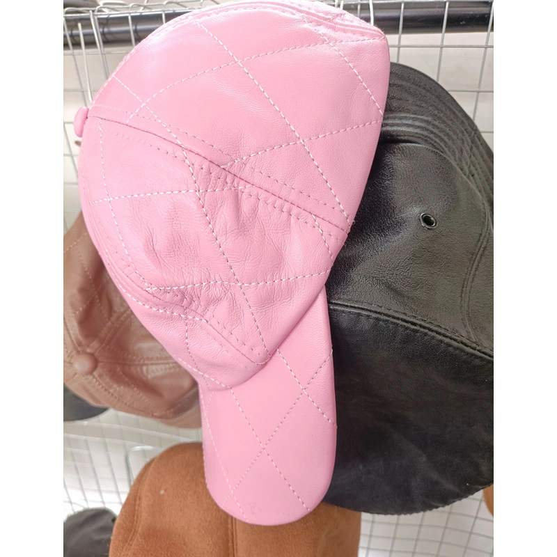 Cuero auténtico cuero Sport Fisherman Hat PU alcanzó su máximo gorra de béisbol