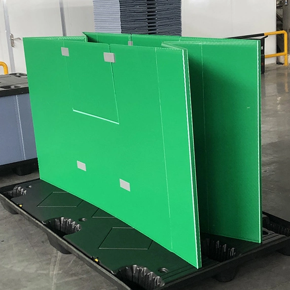 Large Bulk Pallet Container Foldable Plastic Pallet Box Storage Box for Machine Parts Storage