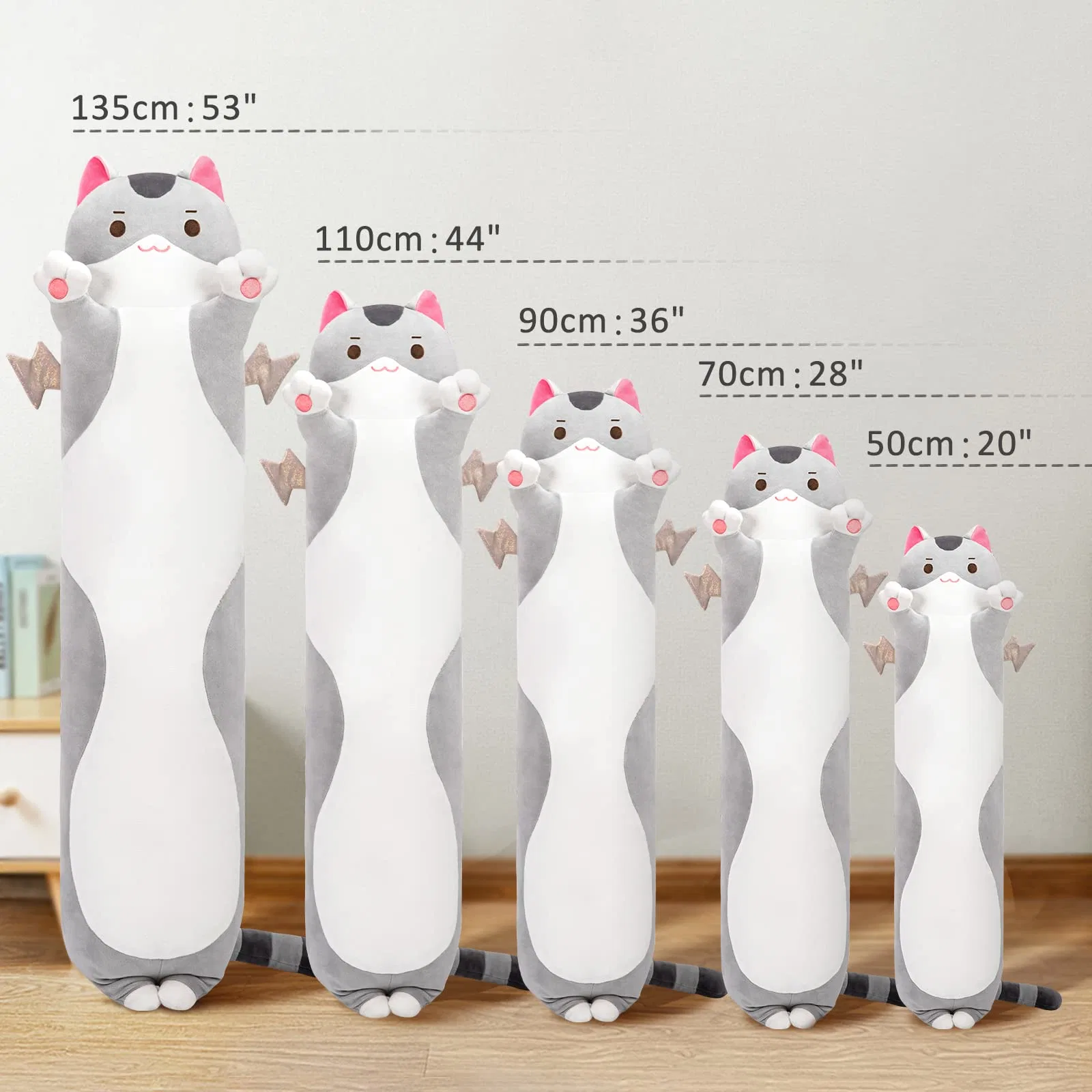 Hot Sale Birthday Gift Cat Plush Body Pillow Doll Toy for Girlfriend