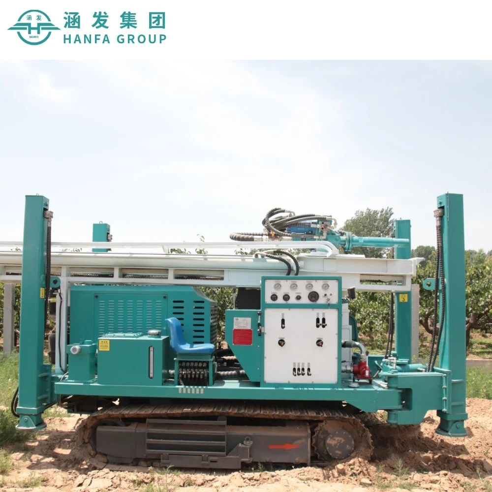 200m/300m/400m/600m Mobile Crawler Equipment Hydraulic Portable Borehole Water Drilling Machine Deep Water Well Drilling Rig