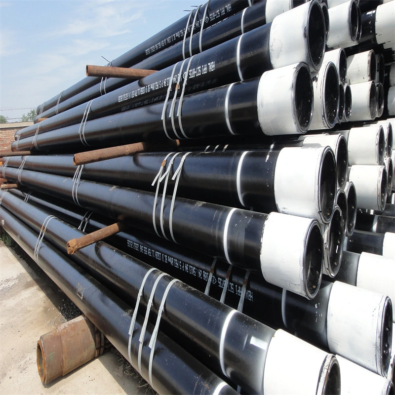 API 5CT J55/K55/N80 Well Drill Pipe Steel Casing Pipe Oil and Gas Casing Pipe Carbon Black Steel Pipe Cast Iron Pipe Hot Rolling Cold Drawing Oilfield Tubing