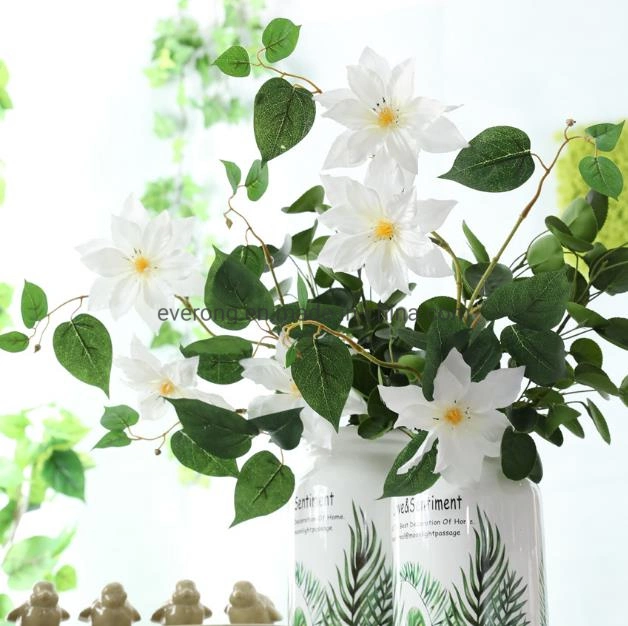 Artificial Flower Clematis High-Grade Fake Flower Home Decoration Model Room Layout