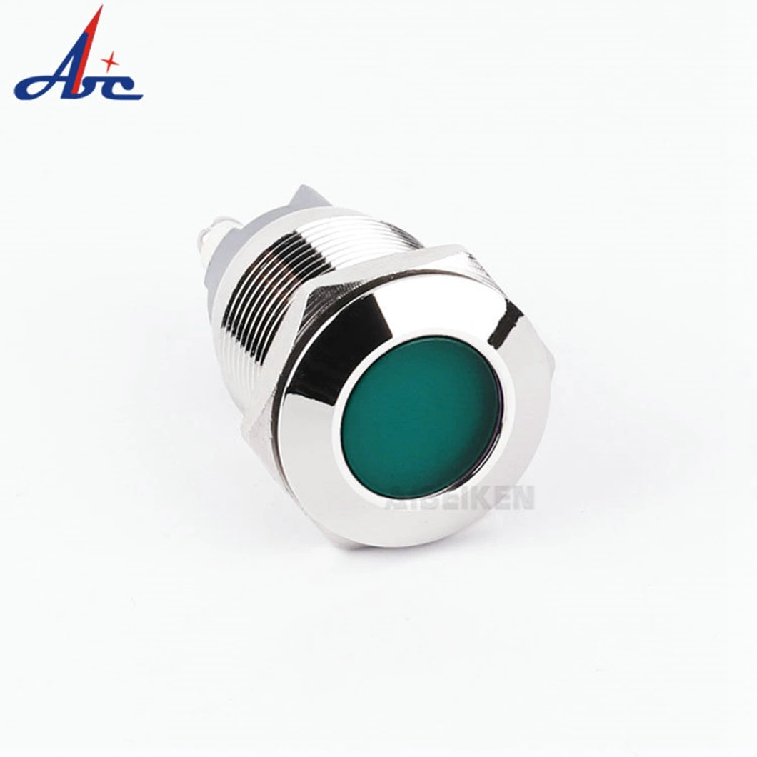 22mm Metal LED Indicator 110V IP67 Waterproof Screw Terminal DOT Illuminated Metal LED Indicator Elevator Indicator Light