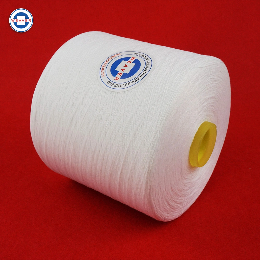 Hilado Poly Bobbin rosca cono fibra de poliéster 602