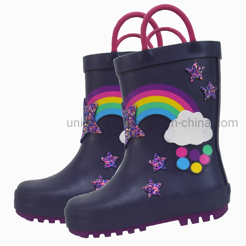 3D Cartoon Kid's Rain Boots Non-Slip Rain Shoes for Children