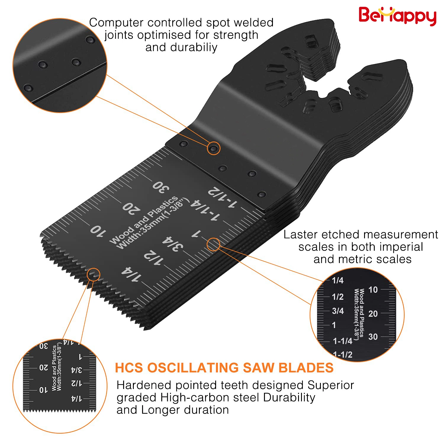 45PCS Quick Release Shank Bi-Metal Straight Saw Blade Sets