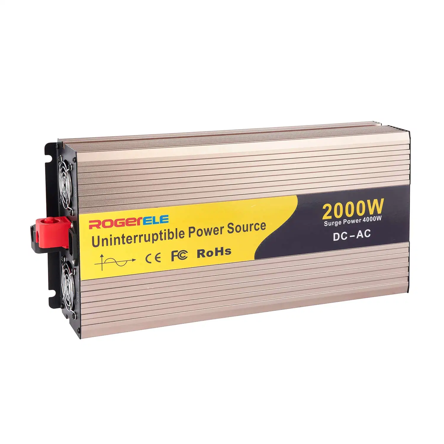 Inversor de potência de onda sinusoidal pura de 48 V/220 V UPS de 2000 W, 12 V/24 V/110 V. Com carregador