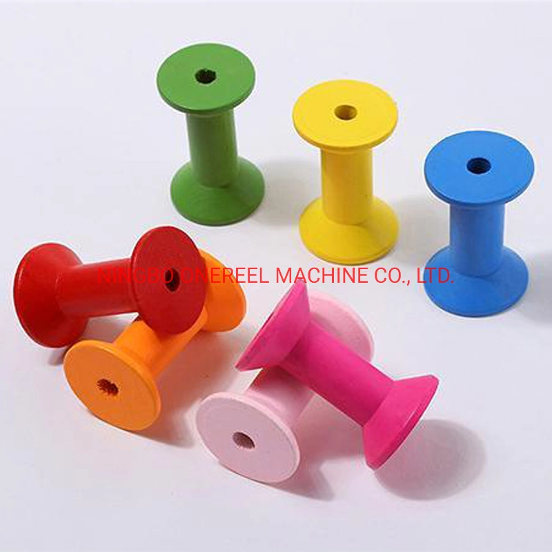 Wooden Beads DIY Empty Wooden Bobbin Spools for Thread Wire