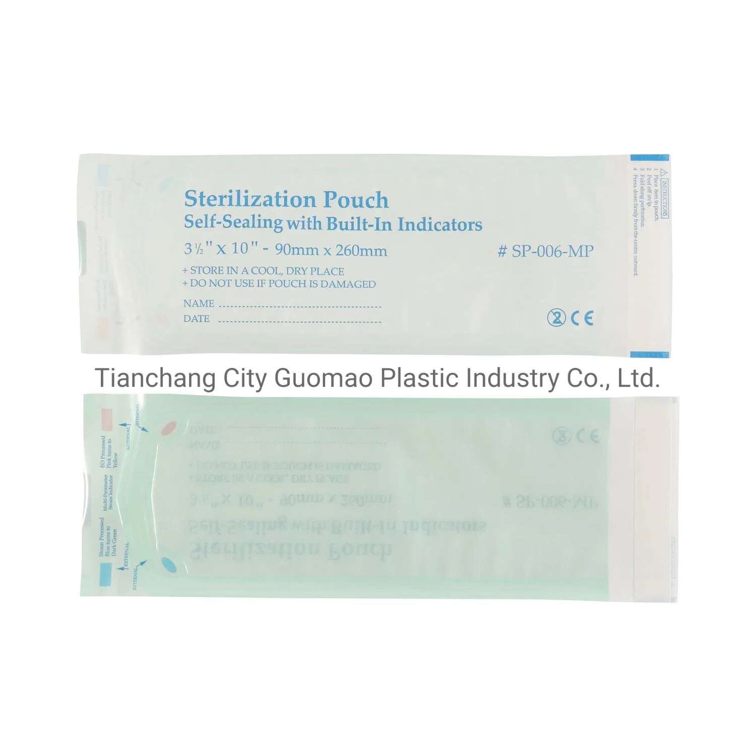 Dental Material Disposable Autoclave Self-Sealing Sterilization Pouches Medical Packing